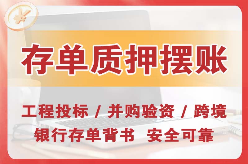 江阴大额存单质押摆账